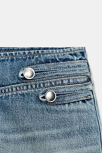 TRF LOW WAIST MINI DENIM SHORTS