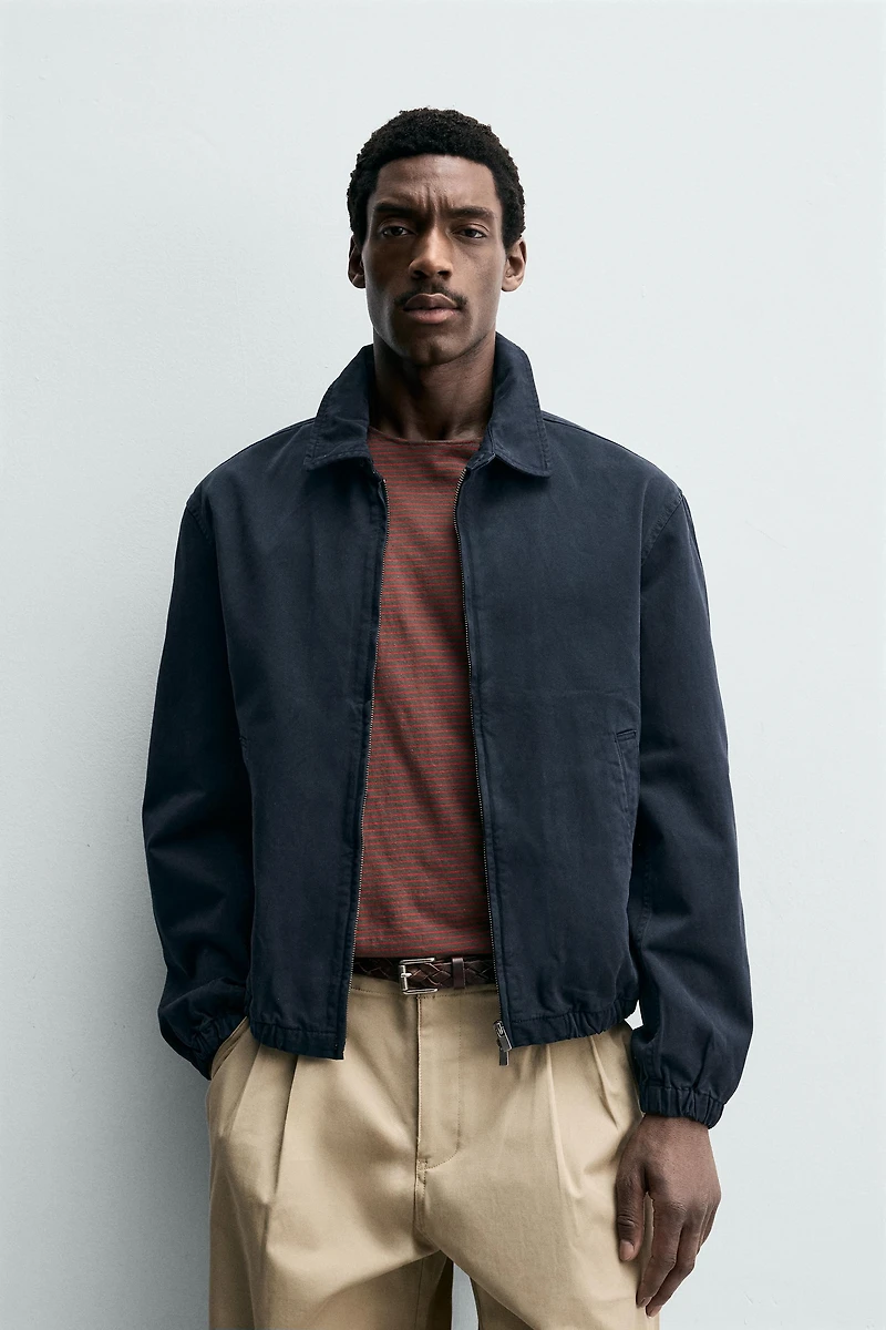 BLOUSAON REGULAR FIT EN COTON LAVÉ