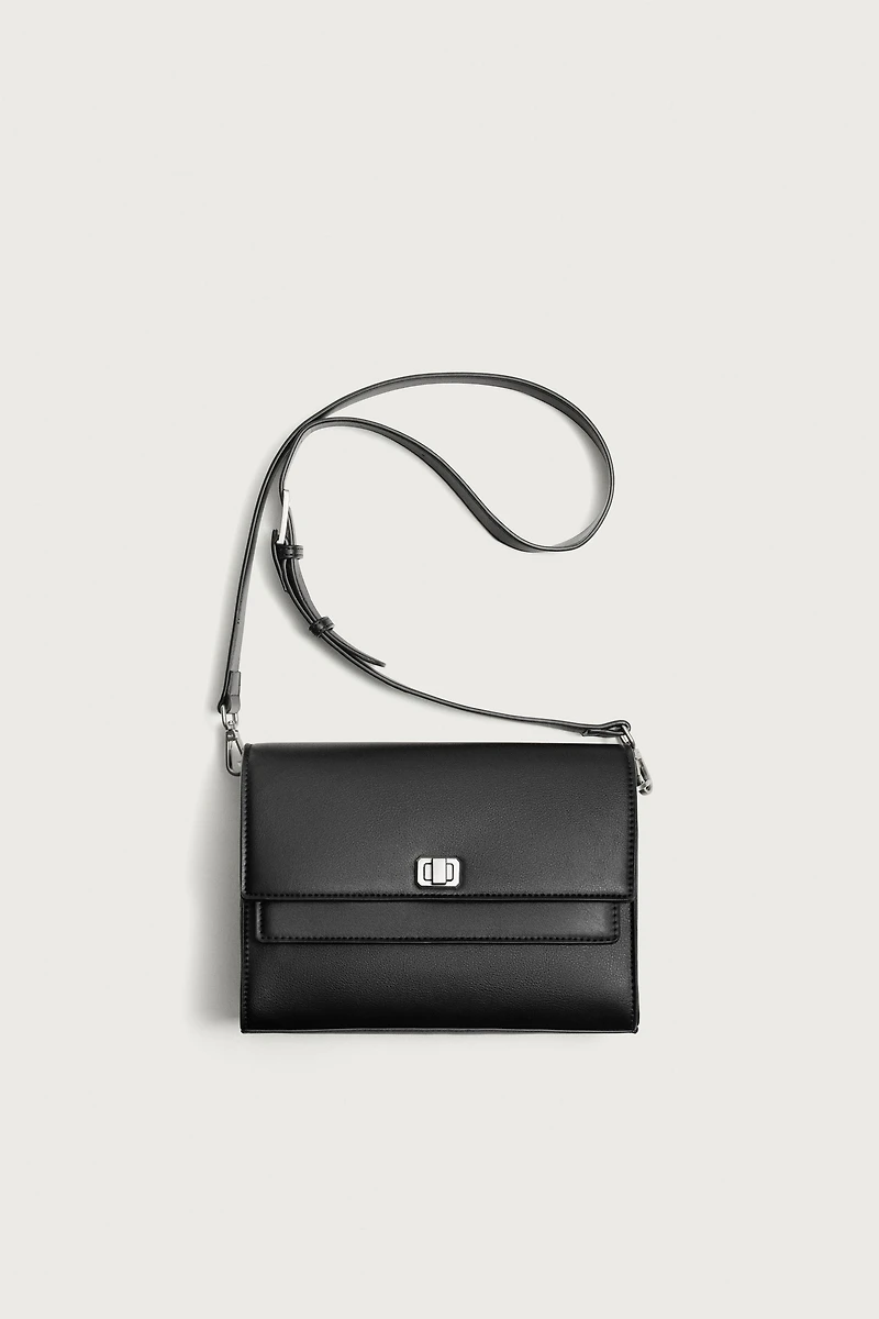 DOUBLE FLAP CROSSBODY BAG