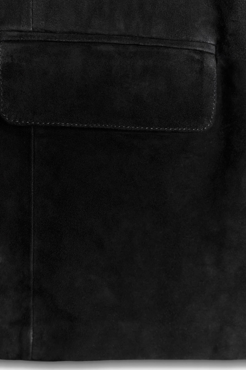 LIMITED EDITION ZW COLLECTION 100% SUEDE OVERSIZE BLAZER