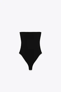 STRETCH BANDEAU BODYSUIT