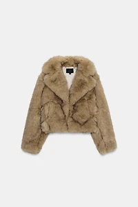 FAUX FUR SHORT COAT