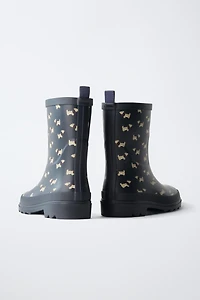 PUPPY PRINT RAIN BOOTS