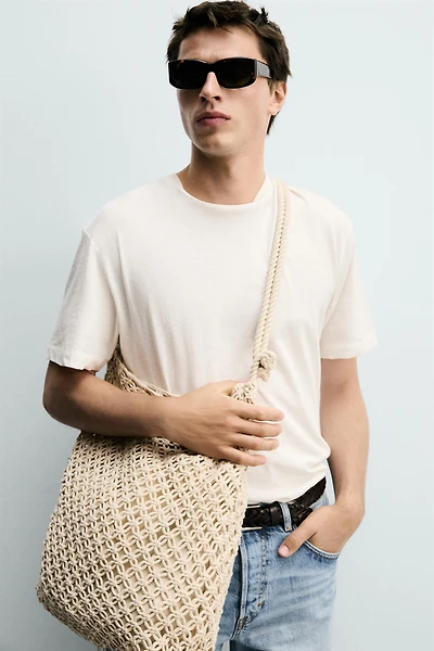 SAC PORTÉ ÉPAULE MACRAMÉ