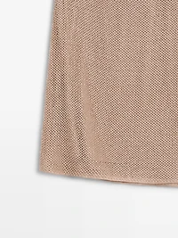 Mini skirt with rhinestone detail