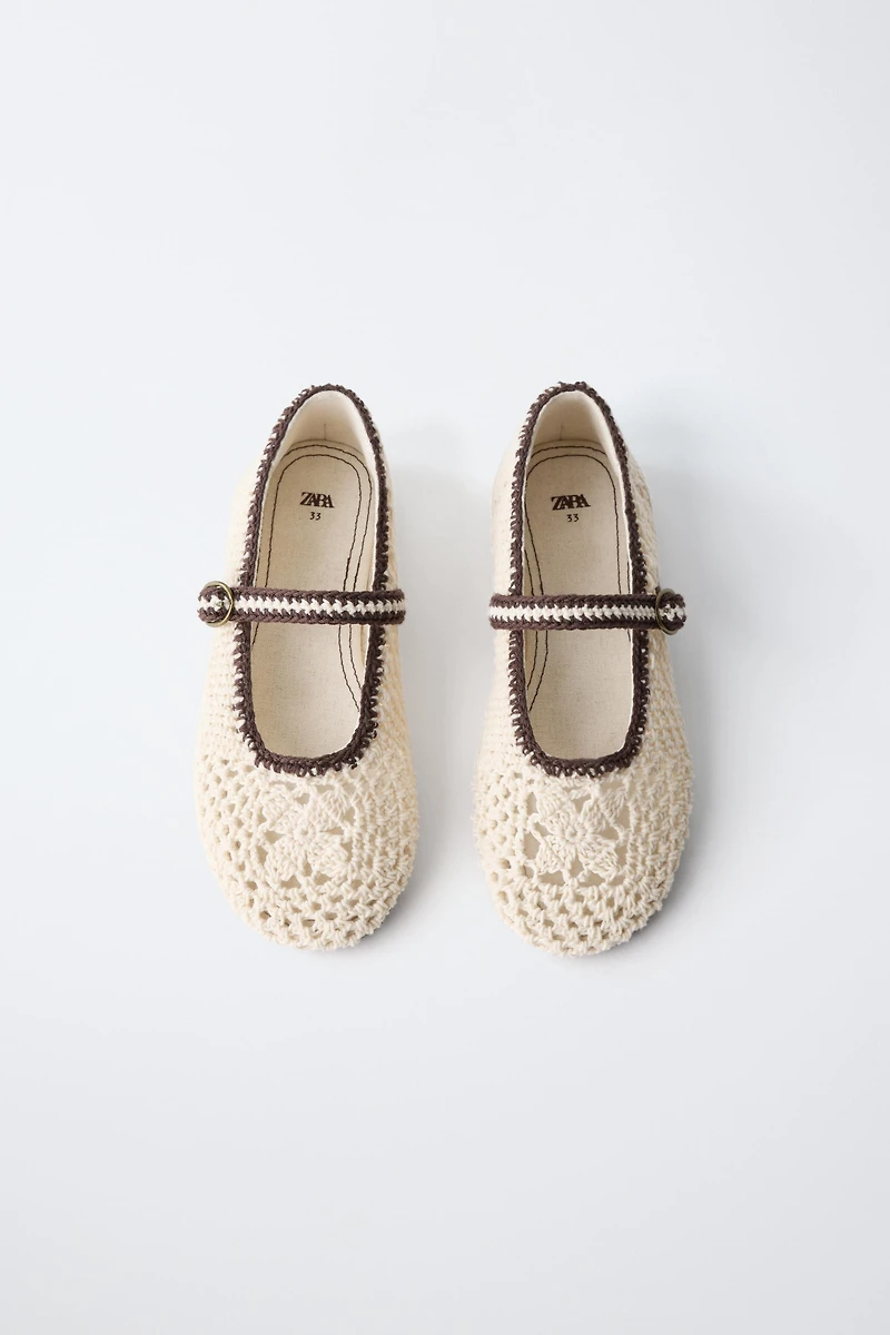 CROCHET BALLET FLATS