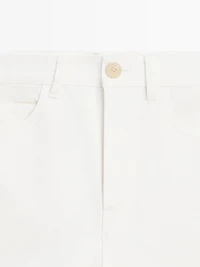 Short en jean taille moyenne