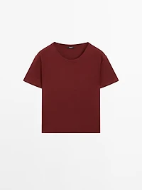 Regular fit t-shirt with collar detail