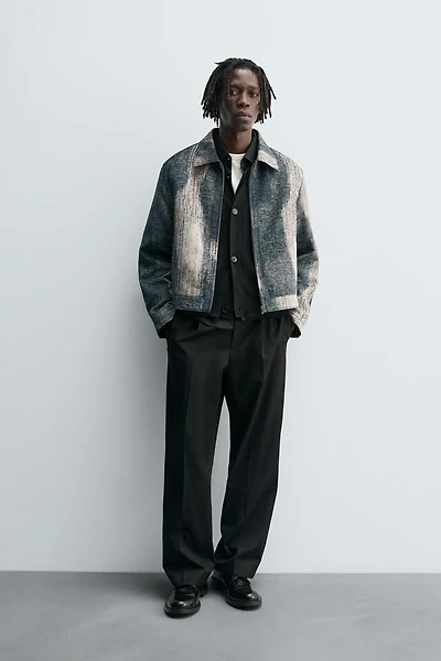 ABSTRACT JACQUARD JACKET