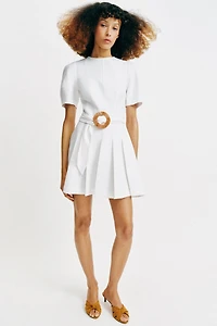 BELTED MINI DRESS