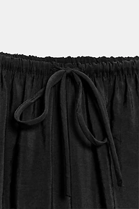 FLOWY DRAWSTRING PALAZZO PANTS