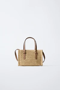 SAC BANDOULIÈRE EFFET RAFIA