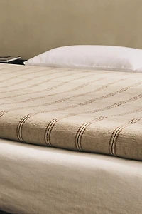 DYED THREAD STRIPED DUVET COVER