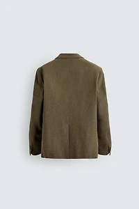 WOOL BLEND TEXTURED BLAZER