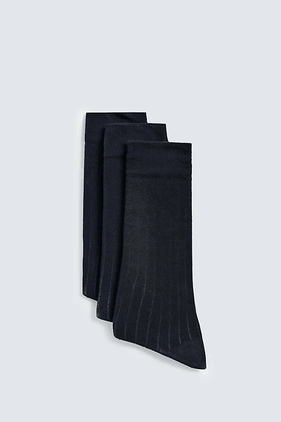 CHAUSSETTES CANNELÉ LOT DE 3