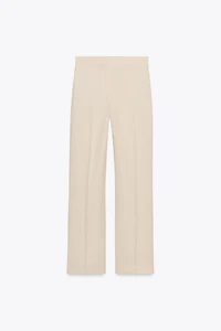 STRAIGHT LEG ELASTIC WAIST PANTS