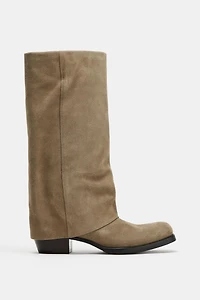 SPLIT LEATHER BOOTS