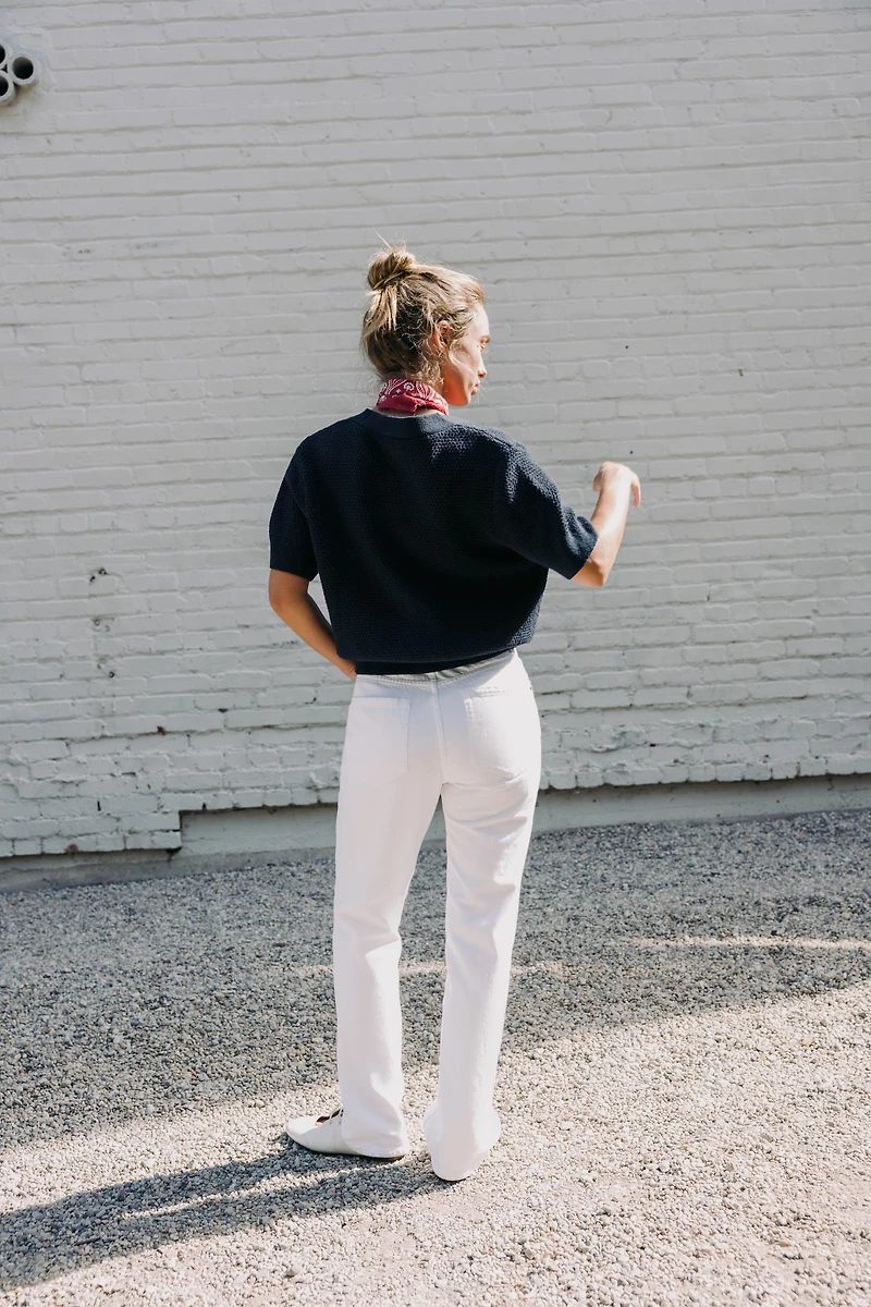 STAR BUTTON TEXTURED KNIT CARDIGAN