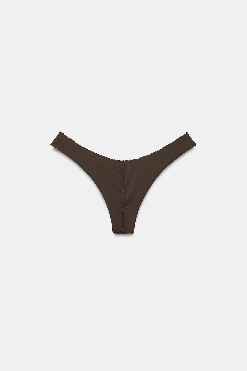 REVERSIBLE PRINT BIKINI BOTTOMS