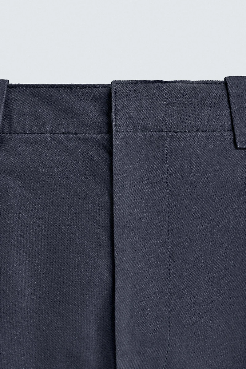 RELAXED FIT CHINO PANTS WITH BELT LOOPS