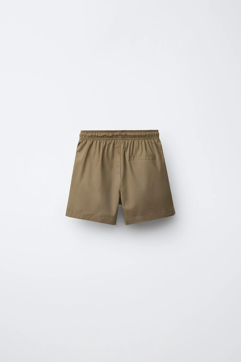 4-10 YEARS / EMBROIDERED SWIM SHORTS