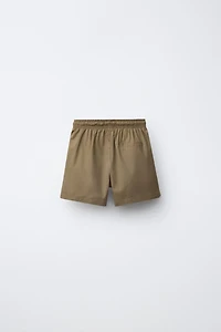 4-10 YEARS / EMBROIDERED SWIM SHORTS