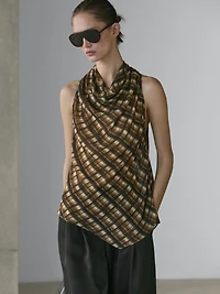 Flowing draped top