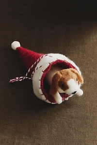 FELT DOG CHRISTMAS TREE ORNAMENT