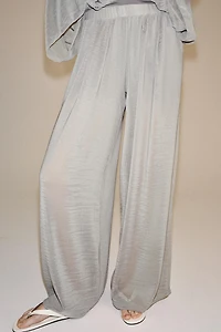 PANTALON PALAZZO SEMI-TRANSPARENT