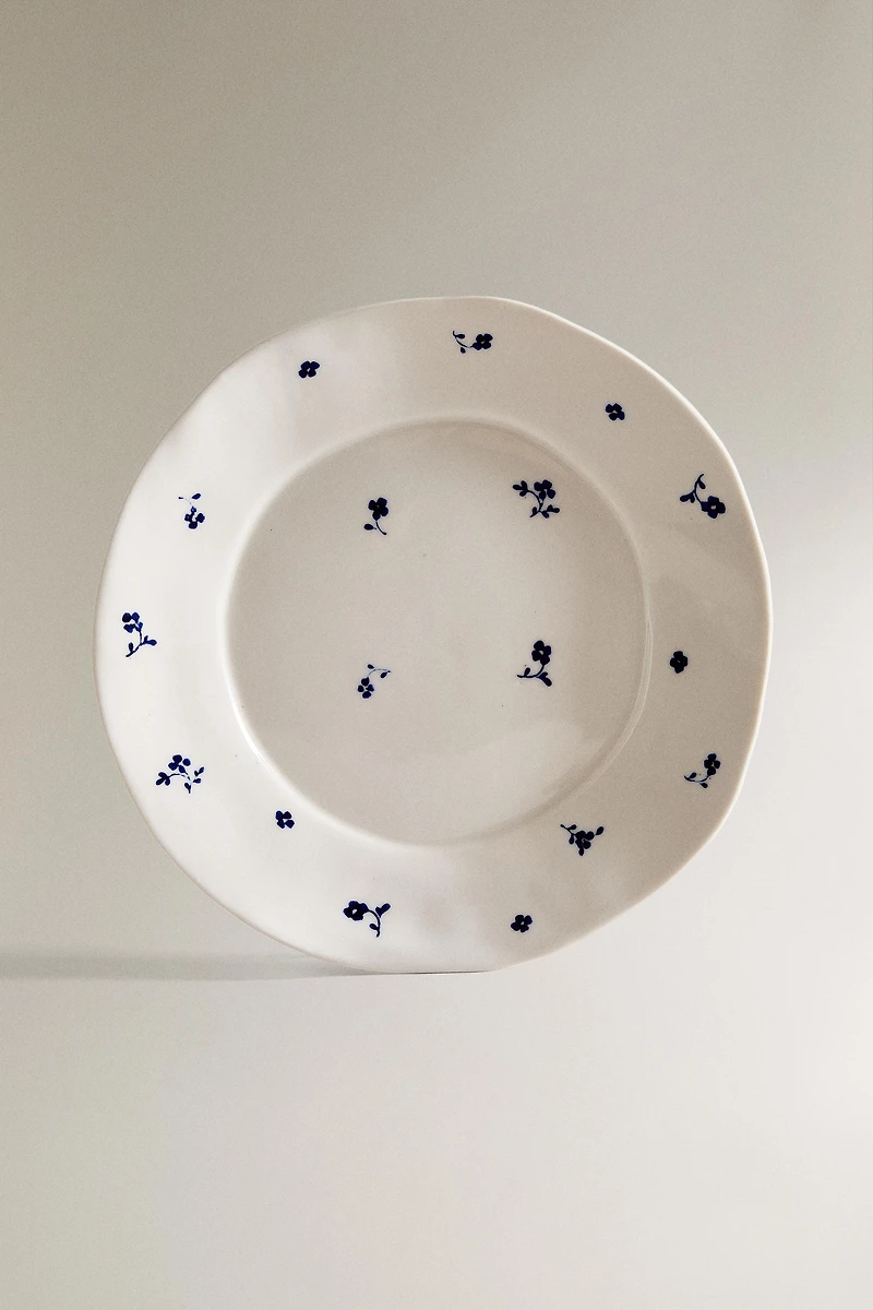 FLORAL PORCELAIN DINNER PLATE
