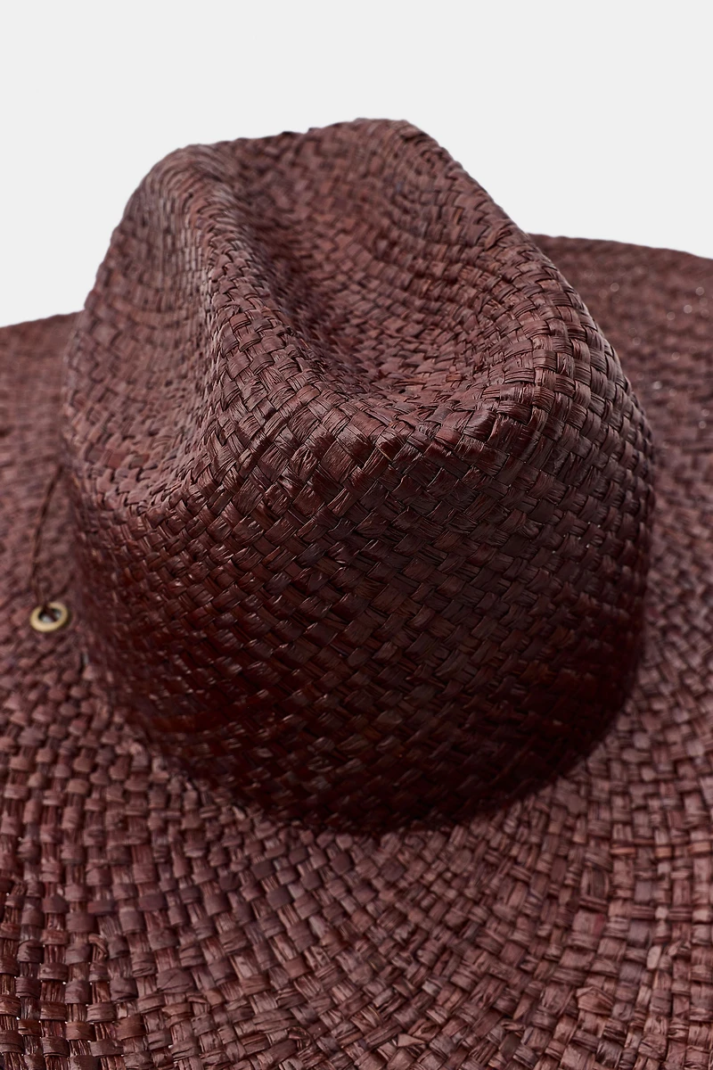 100% RAFFIA COWBOY HAT