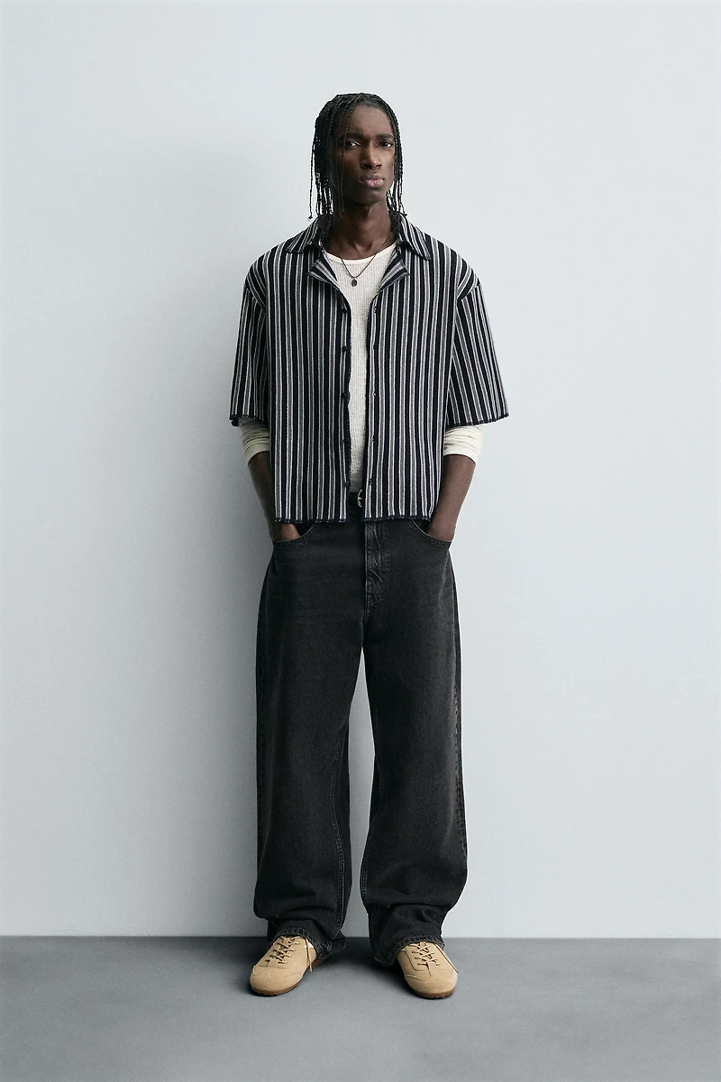 STRIPED JACQUARD SHIRT