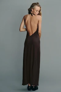 FLOWY HALTER DRESS