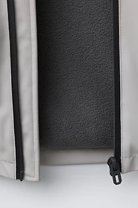WATER RESISTANT RUBBERIZED FLEECE LINED RAINCOAT