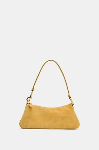 SPLIT LEATHER SHOULDER BAG