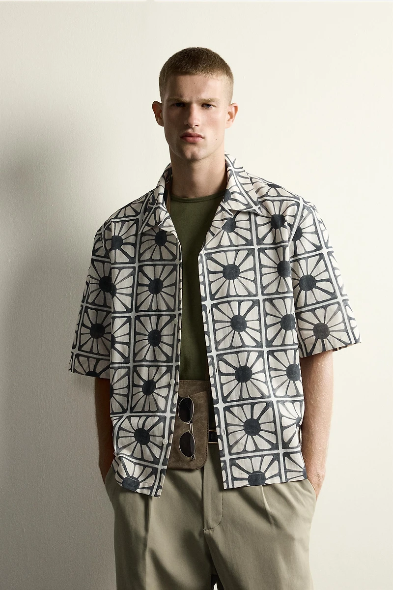 CHEMISE RELAXED FIT À IMPRIMÉ MOSAÏQUE