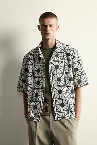CHEMISE RELAXED FIT À IMPRIMÉ MOSAÏQUE