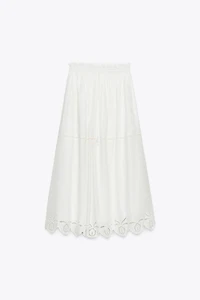 EMBROIDERED LONG SKIRT ZW COLLECTION