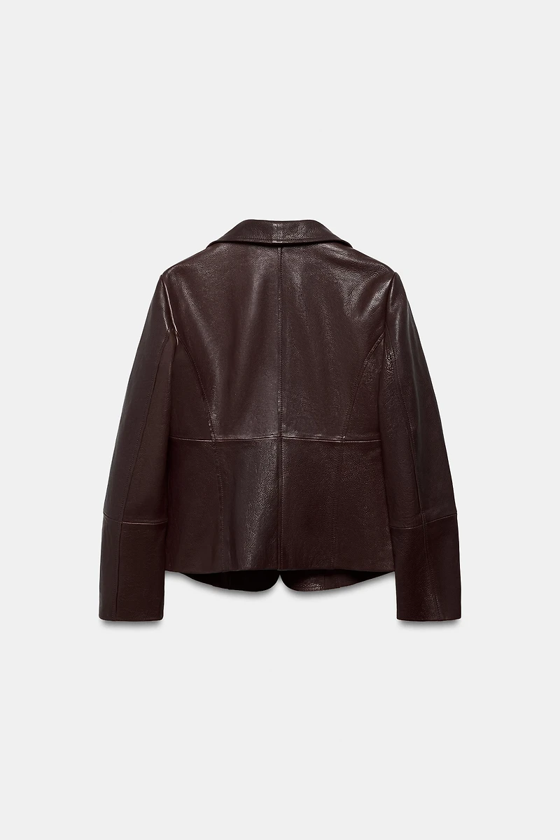 VESTE AJUSTÉE CUIR ZW COLLECTION ÉDITION LIMITÉE