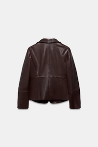 VESTE AJUSTÉE CUIR ZW COLLECTION ÉDITION LIMITÉE
