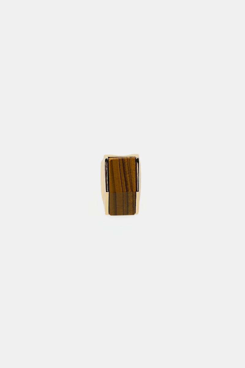 MAXI GEOMETRIC STONE RING