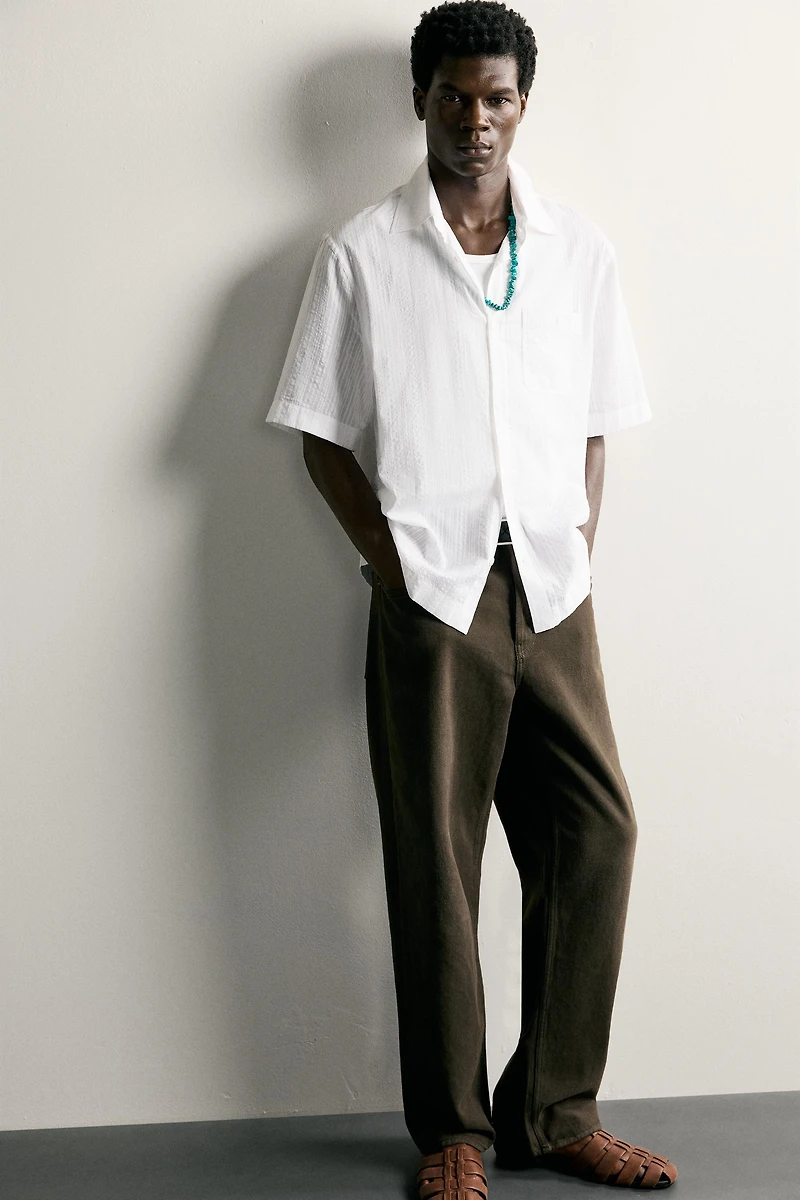 STRIPED JACQUARD SHIRT