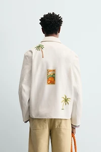 RELAXED FIT GRAPHIC PRINT OVERSHIRT