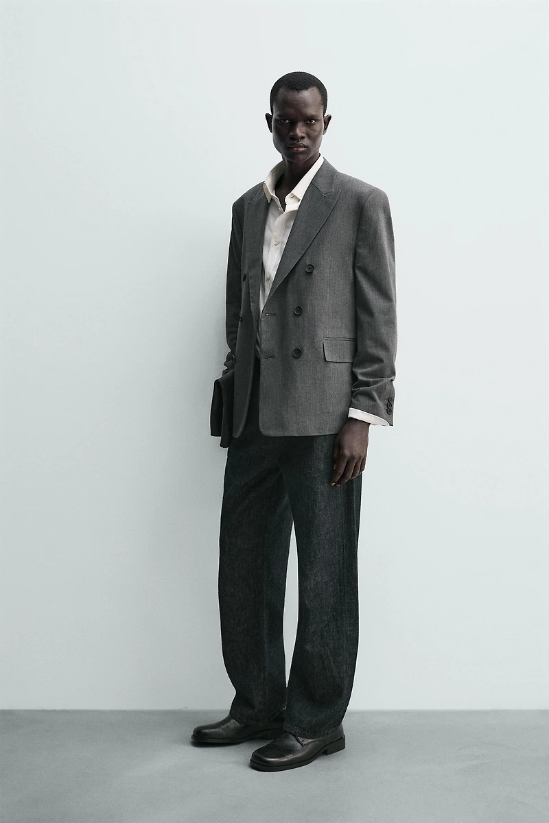 BLAZER CROISÉ AVEC LAINE