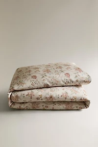 HOUSSE DE COUETTE SATIN FLORALE (300 FILS)