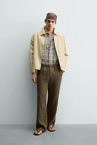 RELAXED FIT JACKET WITH CONTRAST LINING