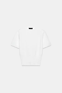 SHOULDER PAD KNIT TOP