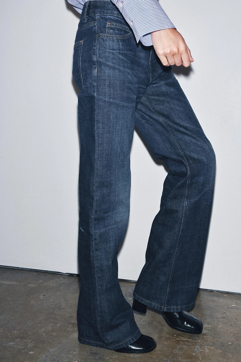 ZW COLLECTION LOW-RISE BOOTCUT JEANS