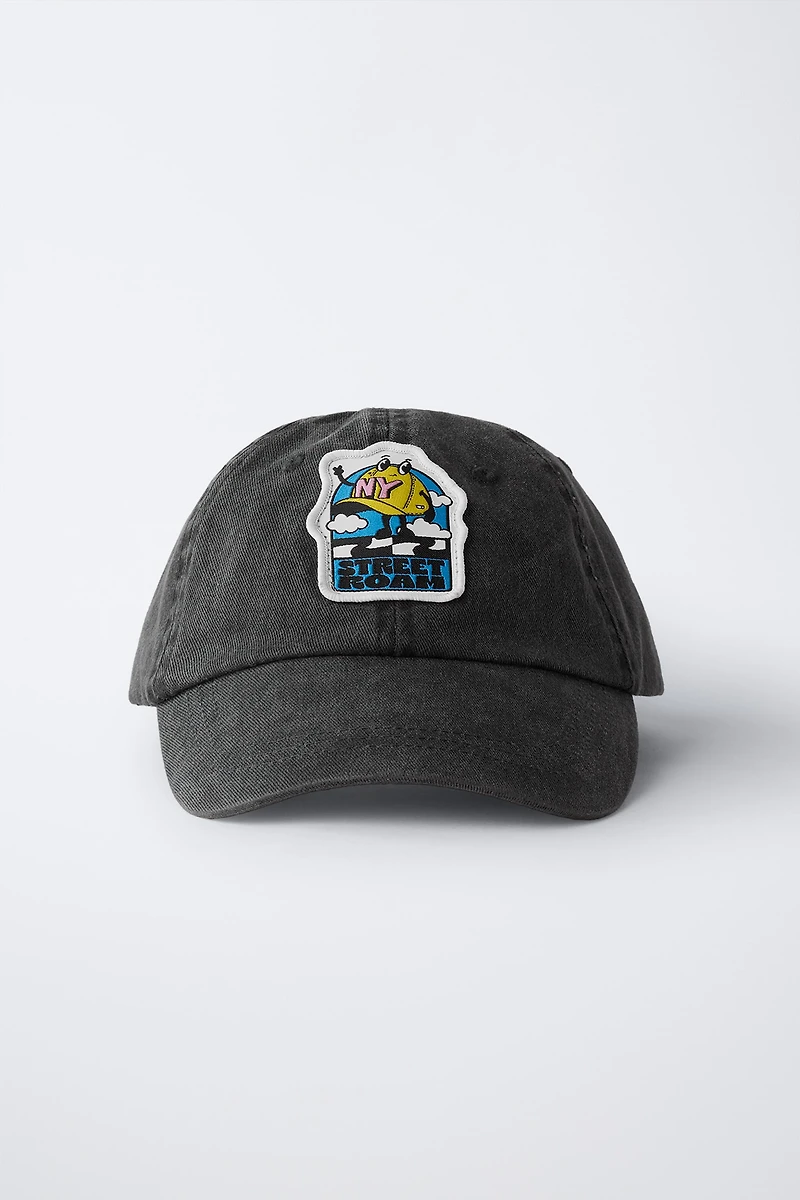 WASHED EFFECT PATCH CAP