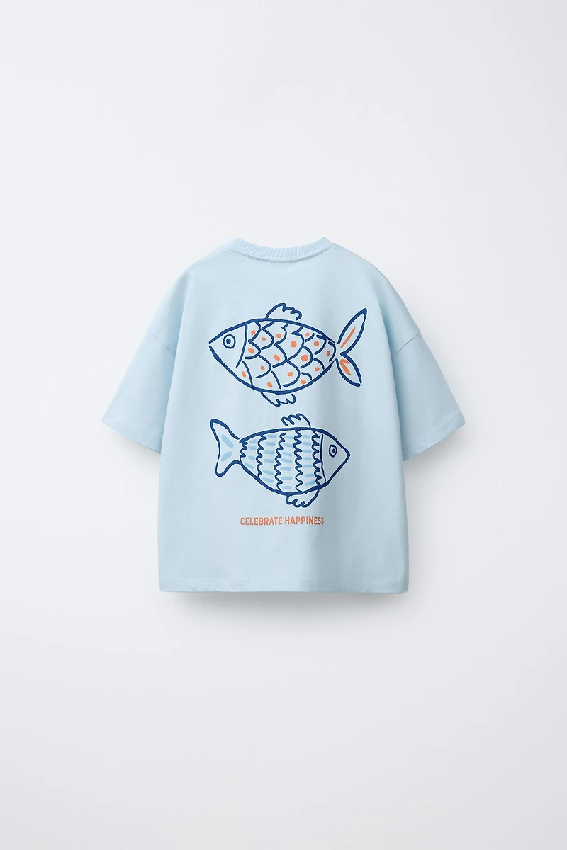 FISH PRINT T-SHIRT